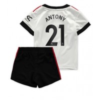 Manchester United Antony #21 Fotballklær Bortedraktsett Barn 2022-23 Kortermet (+ korte bukser)